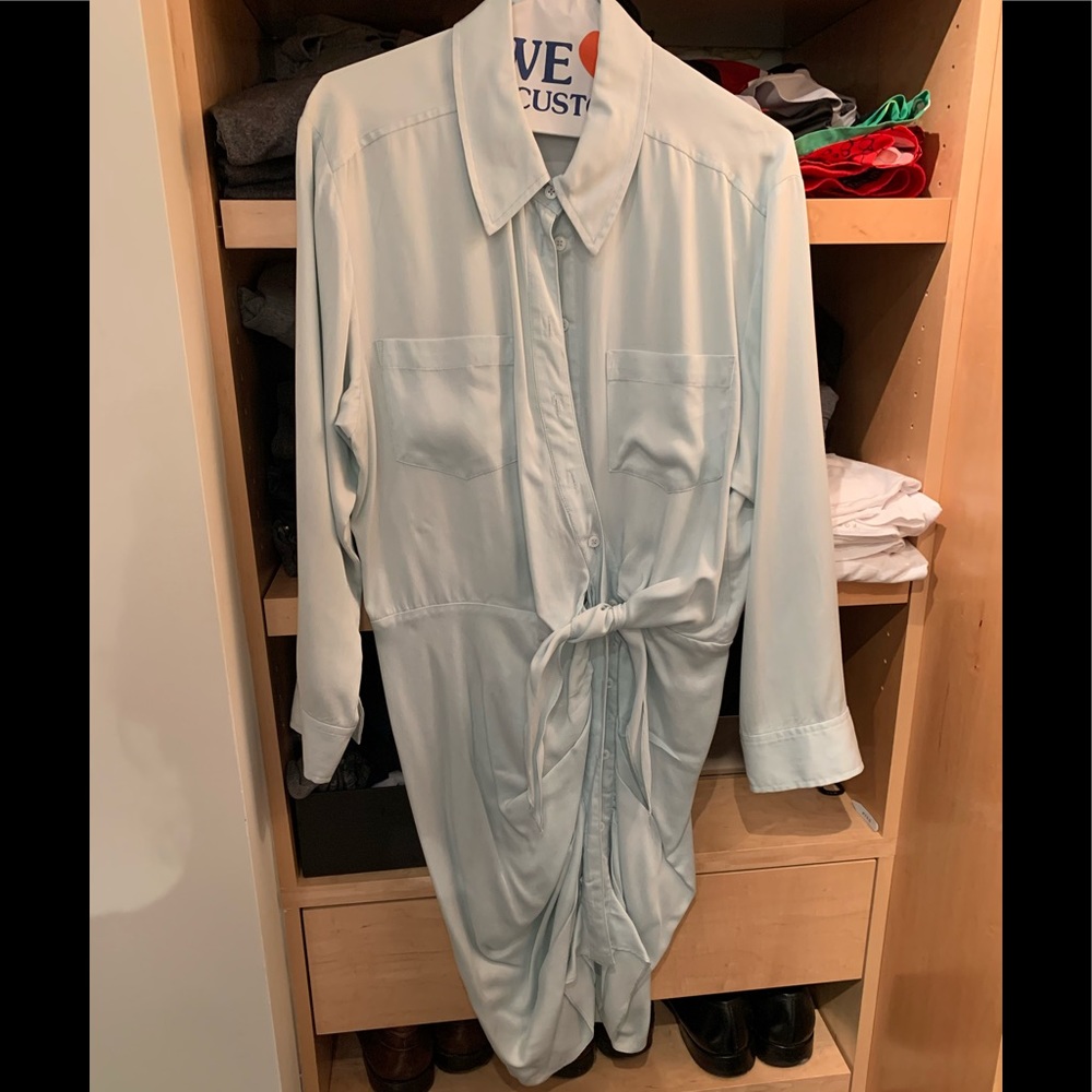 Veronica Beard shirtdress with tie